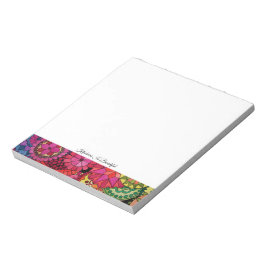 Bloco De Notas Aquarela Arco-Íris Cores Mandala