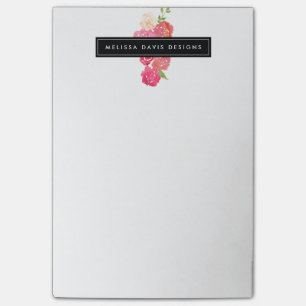 Bloco De Notas Aquarela Florais Beleza e Design