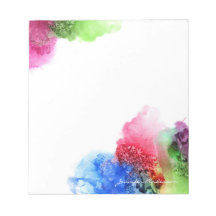 Aquarela Moderno Azul Verde Vermelho Personalizado