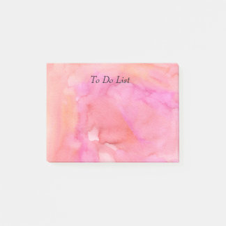 Bloco De Notas Aquarela Rosa