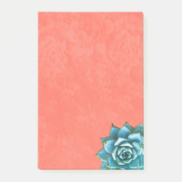 Bloco De Notas Aquarela Suculta no Lace Laranja