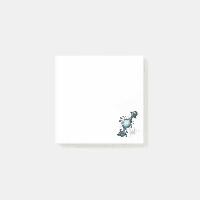 Bloco De Notas Aquário Cósmico Urano Zodiac (Frente)