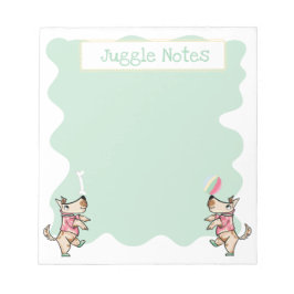Bloco De Notas Aquele Notepad Verde Cachorro Bone Ball