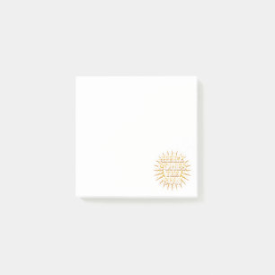 Bloco De Notas Aqui Vem O Sol Posta Notas De Ti / Branco