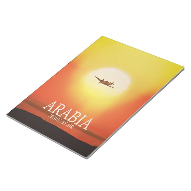 Bloco De Notas Arábia "Viagem de Avião" (Inclinado)