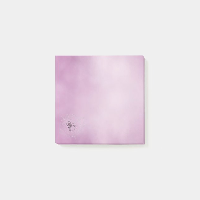 Bloco De Notas Aranha de Viúva Negra Dot Art na Web (Frente)