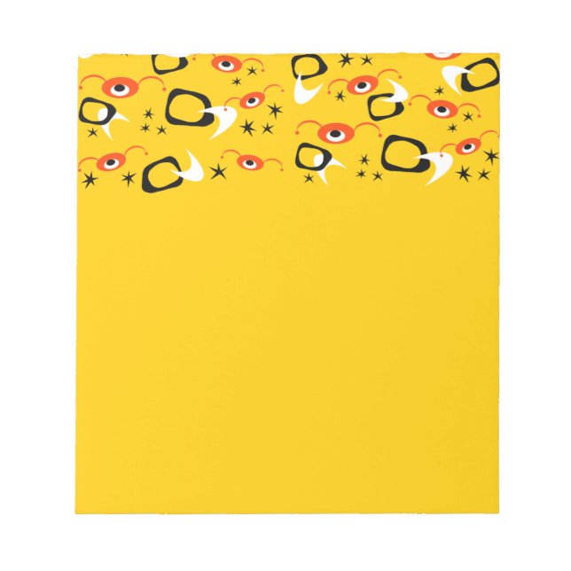Bloco De Notas Aranhas Atômicas Retro (Frente)