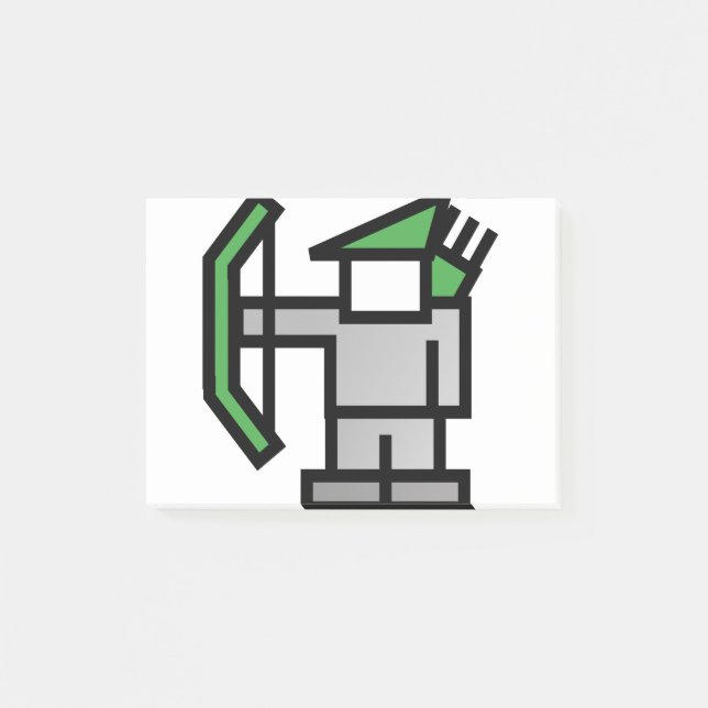 Bloco De Notas Archer em Verde (Frente)