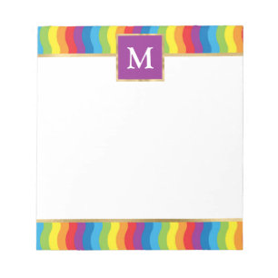 Bloco De Notas Arco-íris Colorido Personalizado