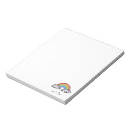 Bloco De Notas Arco-Íris E Nuvens Cáudias