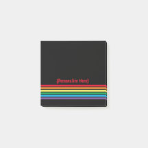 Arco-Íris Negrito Moderno com Fundo Negro