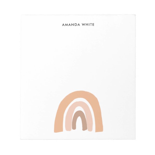 Bloco De Notas Arco-Íris Neutro Terrestre (Frente)