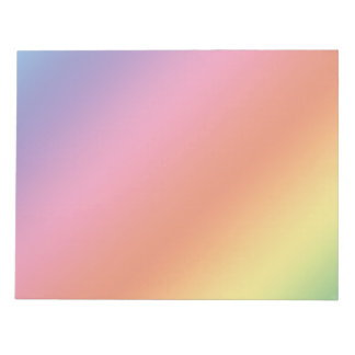 Bloco de Notas Arco-íris Pastel