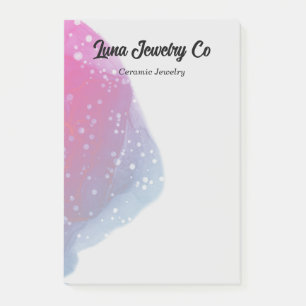 Bloco De Notas Arco-Íris Rosa Pintado