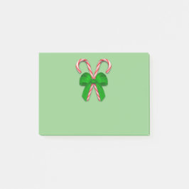 Bloco De Notas Arco Verde Candy Canes