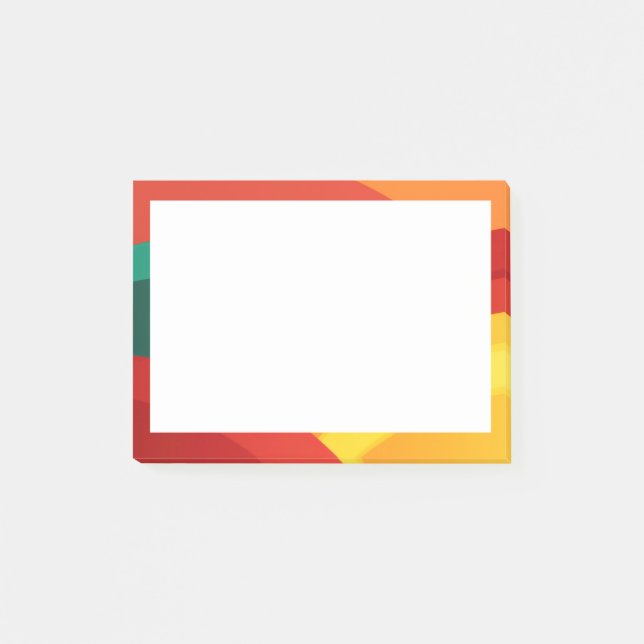 Bloco De Notas Arcos em cores vibrantes (Frente)