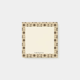 Bloco De Notas Areia Microfloral Marrom Escura