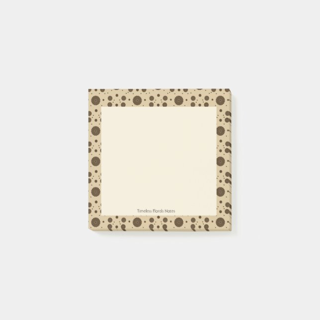 Bloco De Notas Areia Microfloral Marrom Escura (Frente)