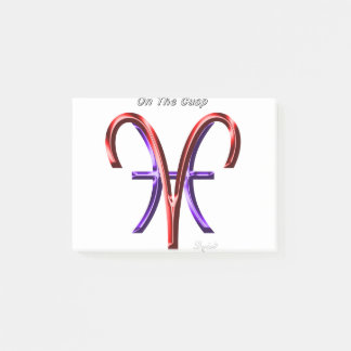 Bloco De Notas Aries Peixes No Sinal De Astrologia Cusp