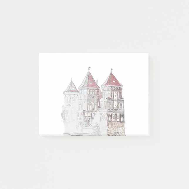 Bloco De Notas Arquitetura do Castelo Mir da Bielorrússia (Frente)