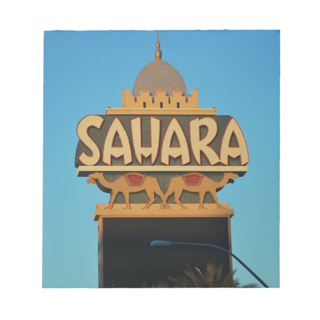 Bloco De Notas Arquitetura Landmark do Sahara de Las Vegas (Frente)