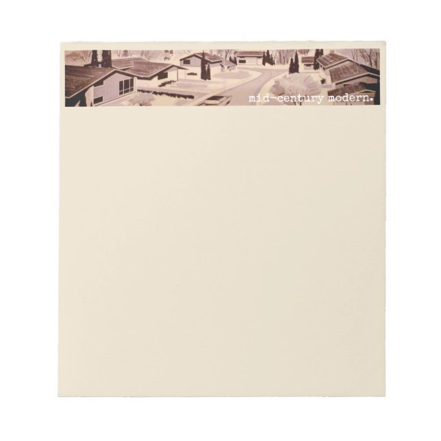 Bloco De Notas Arquitetura Modernista de Meados do Século (Frente)