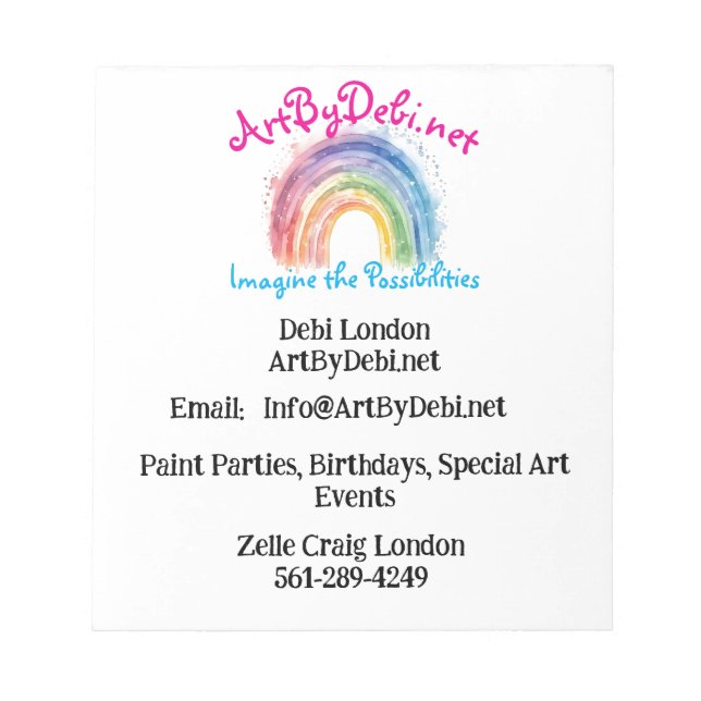 Bloco De Notas Art By Debi, Paper (Frente)