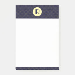 Bloco De Notas Art Deco Monogramado