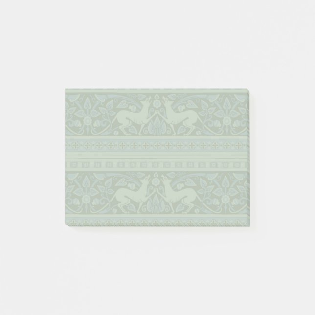 Bloco De Notas Art Deco Nouveau Cão Natureza Padrão Animal (Frente)