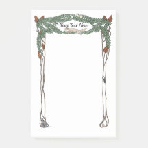 Art Nouveau Pine Cones Nature Tese Postar