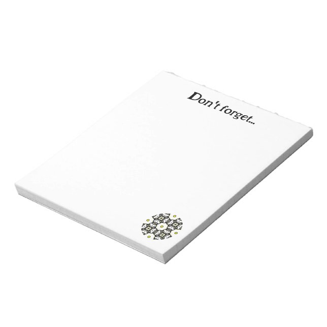 Bloco De Notas Arte 11 do caleidoscópio do Volume 1 (Invertido)