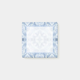 Bloco De Notas Arte Abstrata em Aquarela Azul Sombra