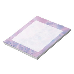 Bloco De Notas Arte Abstrata Rosa Glowing