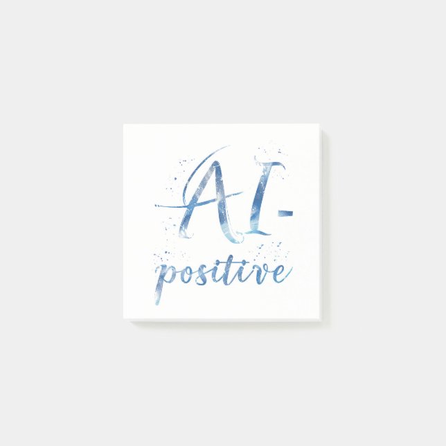 Bloco De Notas Arte AI-Positive Text (Frente)