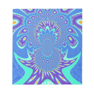 Bloco De Notas Arte azul moderna