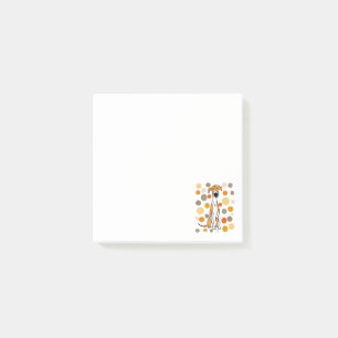 Bloco De Notas Arte bonito do teste padrão do cão e do círculo