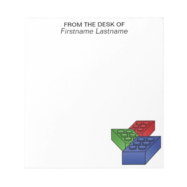 Bloco De Notas Arte Brinquedo para Crianças - Blocos de Construçã (Frente)