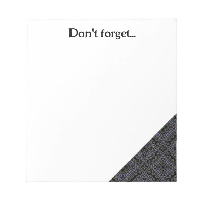 Bloco De Notas Arte caleidoscópica de 13 (Frente)