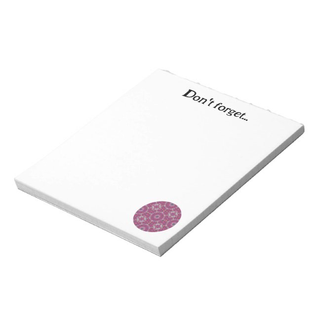 Bloco De Notas Arte caleidoscópica do volume nove (Invertido)