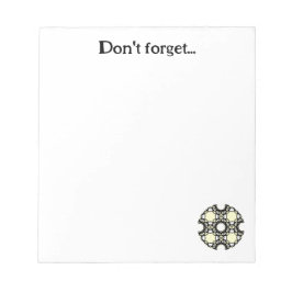 Bloco De Notas Arte caleidoscópica do volume um nove