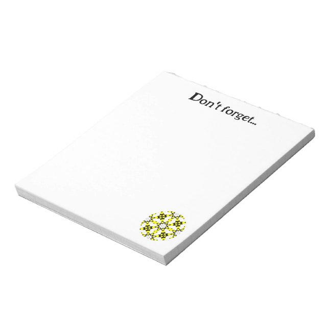 Bloco De Notas Arte caleidoscópica do volume um sete (Invertido)