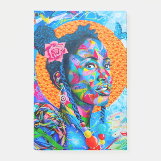 Bloco De Notas Arte colorida (Frente)