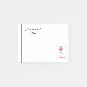 Bloco De Notas Arte cor-de-rosa do watercolour