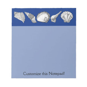 Bloco De Notas Arte de Coleção de Seashell Original
