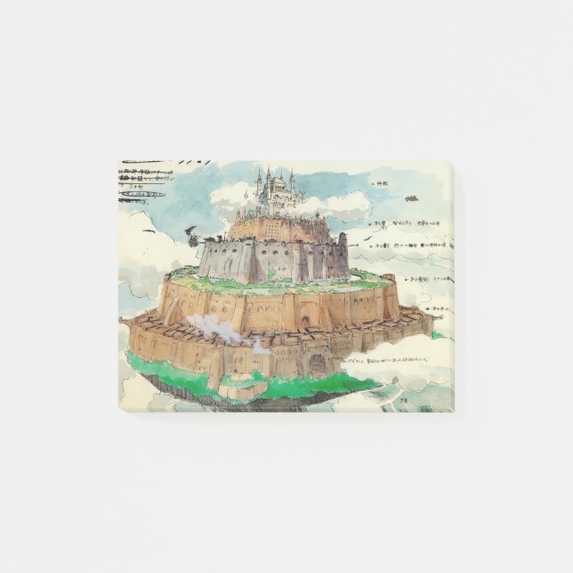 Bloco De Notas Arte de conceito de Laputa (Frente)