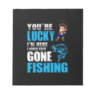 Bloco De Notas Arte De Pesca Eu Poderia Ter Ido Pescar