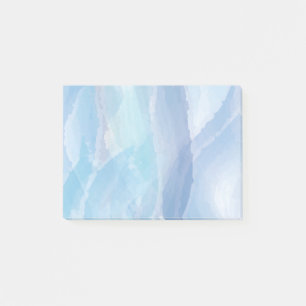 Bloco De Notas Arte de pincel azul, abstrato, cor de água legal