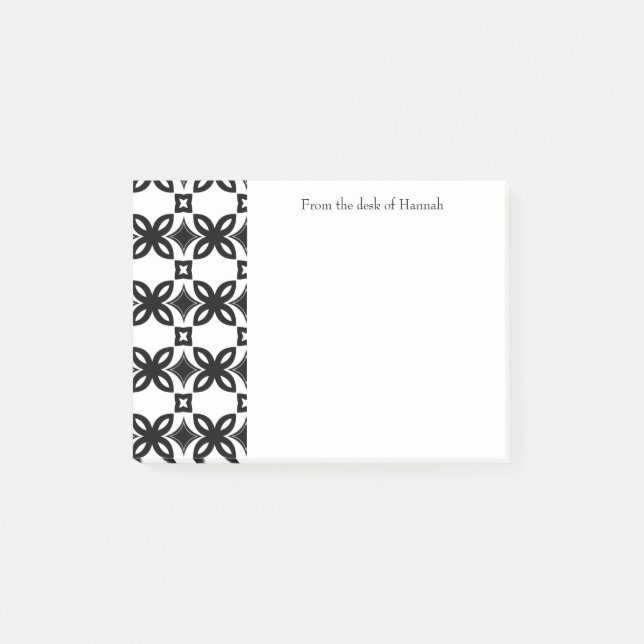 Bloco De Notas Arte Deco Blooms Personalizados Notas de Posto (Frente)