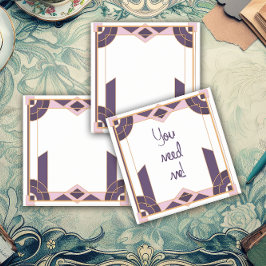 Bloco De Notas Arte Deco Geométrica Noite de Veludo