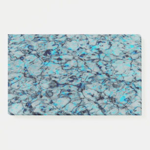 Bloco De Notas Arte digital legal e moderna da aquarela azul